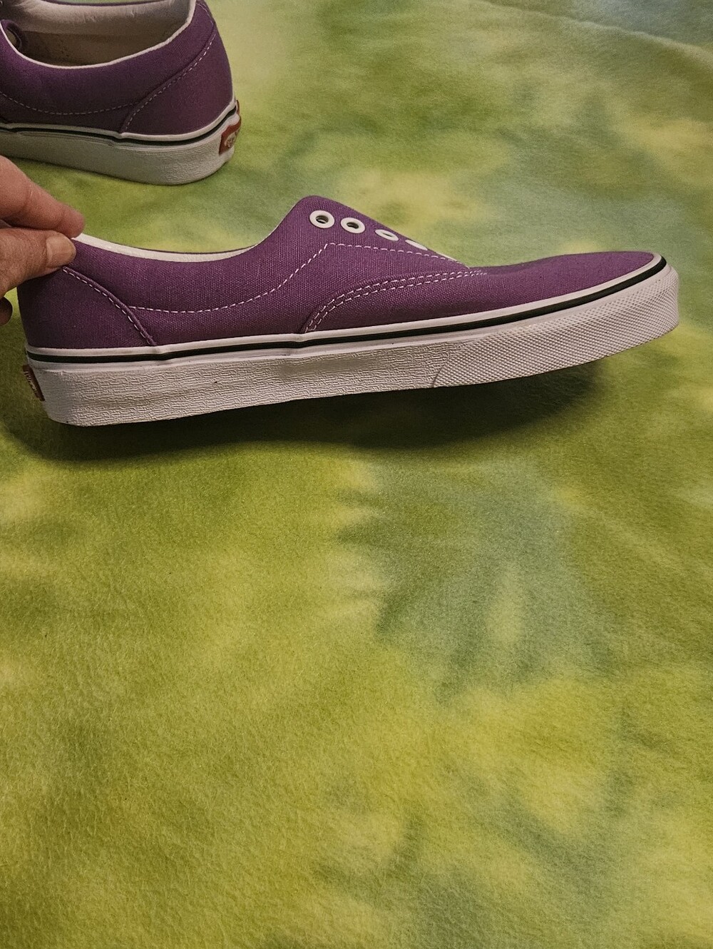 Vans Purple Slip-On Style Canvas Sneakers - Picture 7 of 10